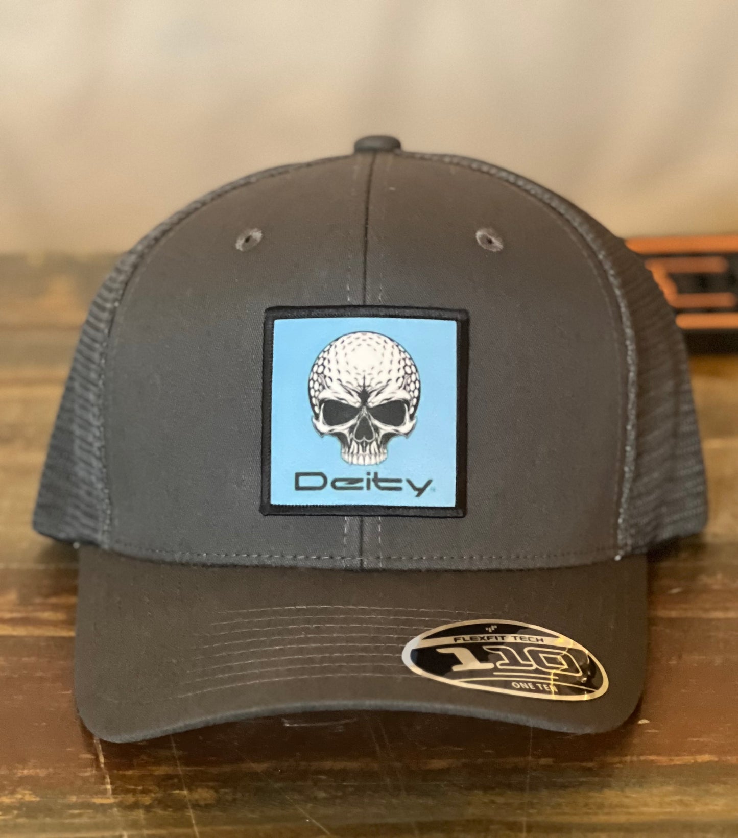 Deity Patch Hat Blue Logo/Charcoal